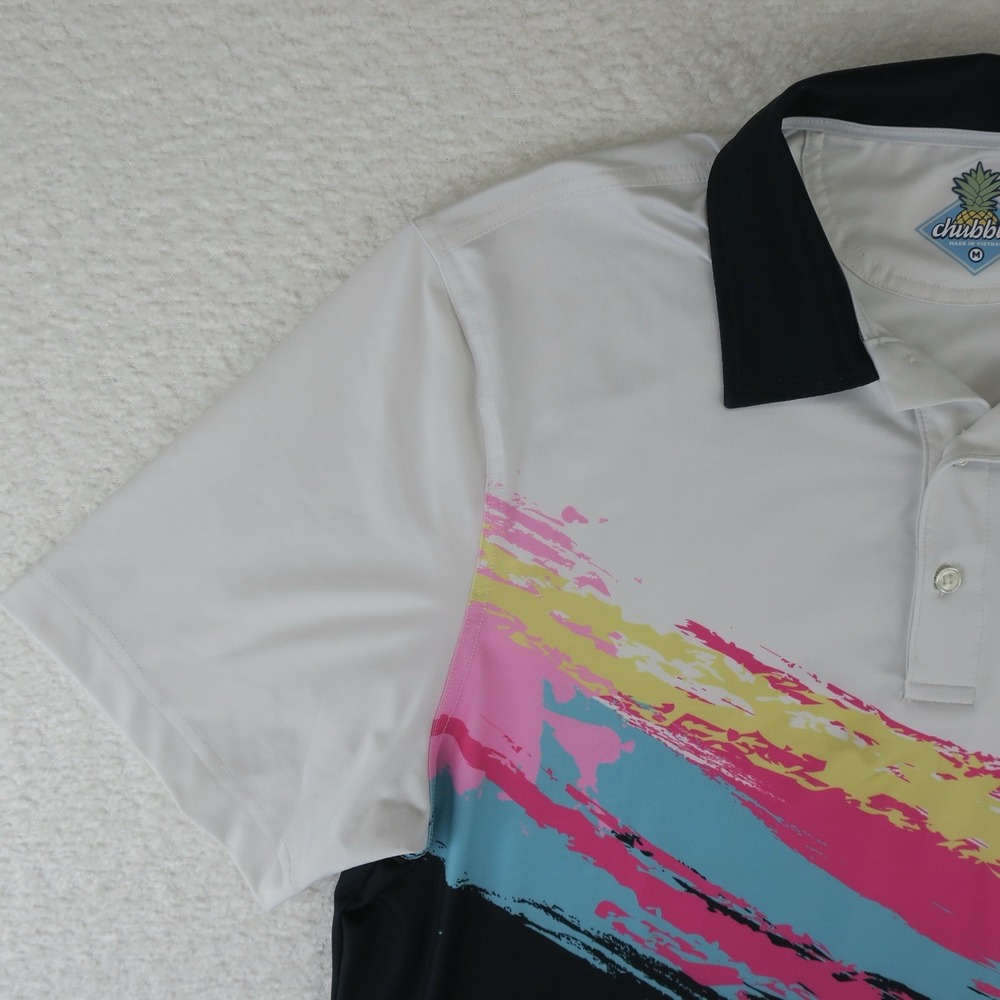 chubbies‎ 90s Style Golf Polo Shirt Mens Medium - Picture 3 of 9